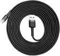 KABEL USB-A / USB-C Baseus Cafule CATKLF-UG1 300cm 3A QC 3.0 CZARNO-SZARY W NYLONOWYM OPLOCIE KABEL USB-A / USB-C Baseus Cafule CATKLF-UG1 300cm 3A QC 3.0 CZARNO-SZARY W NYLONOWYM OPLOCIE
