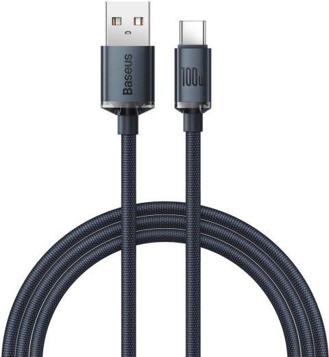 KABEL USB-A / USB-C Baseus Crystal CAJY000401 120cm 100W 6A QC 3.0 W OPLOCIE PREMIUM KABEL USB-A / USB-C Baseus Crystal CAJY000401 120cm 100W 6A QC 3.0 W OPLOCIE PREMIUM