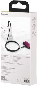 KABEL USB-C / Lightning iPhone Baseus Cafule CATLGD-01 1m 20W PD Quick Charging CZARNY W OPLOCIE KABEL USB-C / Lightning iPhone Baseus Cafule CATLGD-01 1m 20W PD Quick Charging CZARNY W OPLOCIE