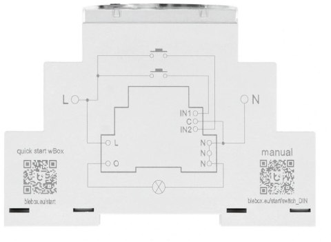 Moduł przekaźnikowy switchbox din Blebox Moduł przekaźnikowy switchbox din Blebox