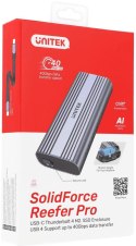 Obudowa dysku Unitek S1226A M.2 SSD PCIe/NVMe 40Gbps Obudowa dysku Unitek S1226A M.2 SSD PCIe/NVMe 40Gbps