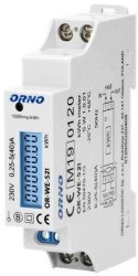 Licznik energii elektrycznej 1-fazowy ORNO OR-WE-521 Licznik energii elektrycznej 1-fazowy ORNO OR-WE-521
