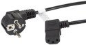KABEL ZASILAJĄCY CEE 7/7 IEC 320 C13 1.8M KĄTOWY VDE Lanberg KABEL ZASILAJĄCY CEE 7/7 IEC 320 C13 1.8M KĄTOWY VDE Lanberg
