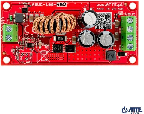 PRZETWORNICA DC/DC ATTE ASUC-100-480-OF MODUŁ DC/DC Vin 10...30VDC, Vout 48VDC, Pout 100W PRZETWORNICA DC/DC ATTE ASUC-100-480-OF MODUŁ DC/DC Vin 10...30VDC, Vout 48VDC, Pout 100W
