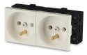 Gniazdo 2M elektryczne podwójne Gniazdo 2M elektryczne podwójne
