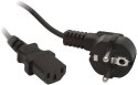 KABEL ZASILAJĄCY CEE 7/7 IEC 320 C13 1.8M WTYCZKA KĄTOWA Lanberg KABEL ZASILAJĄCY CEE 7/7 IEC 320 C13 1.8M WTYCZKA KĄTOWA Lanberg