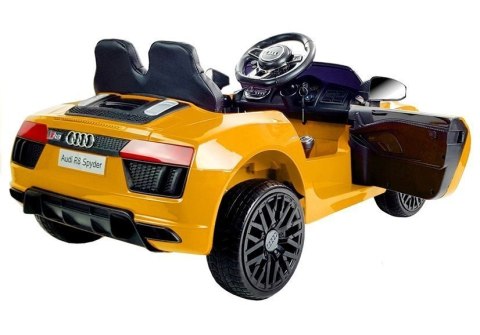 Auto na Akumulator Audi R8 Spyder Żółty Auto na Akumulator Audi R8 Spyder Żółty