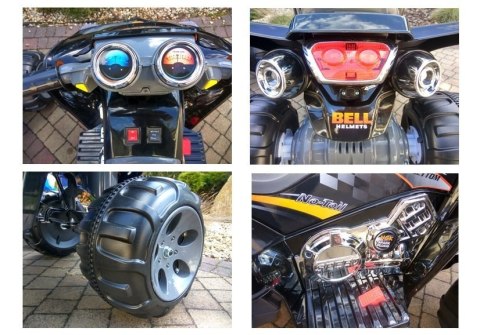 Quad na akumulator Duże Koła Niebieski Quad na akumulator Duże Koła Niebieski