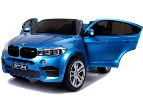 Auto Na Akumulator BMW X6M Niebieskie Lakierowane Auto Na Akumulator BMW X6M Niebieskie Lakierowane