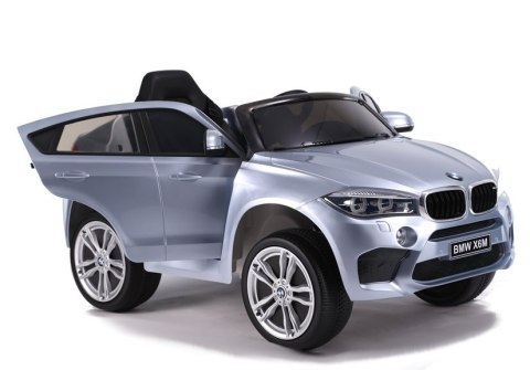 Auto na Akumulator BMW X6 Srebrny Lakierowany Auto na Akumulator BMW X6 Srebrny Lakierowany