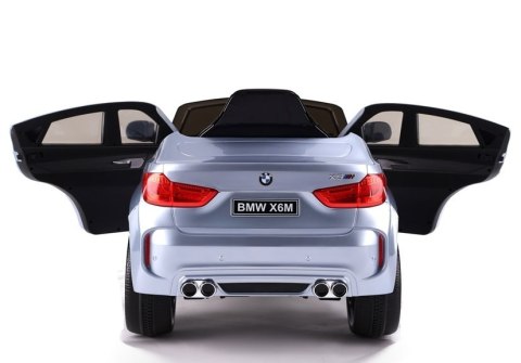 Auto na Akumulator BMW X6 Srebrny Lakierowany Auto na Akumulator BMW X6 Srebrny Lakierowany