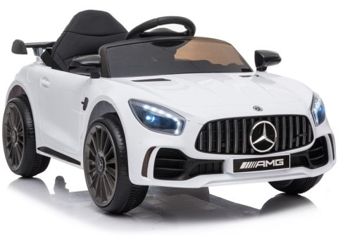 Auto na akumulator Mercedes AMG GT R Biały Auto na akumulator Mercedes AMG GT R Biały