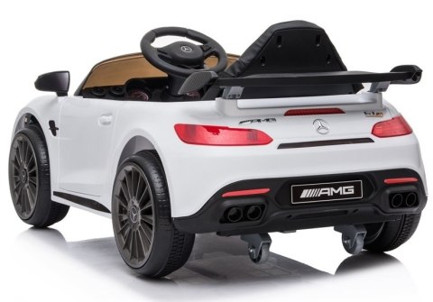 Auto na akumulator Mercedes AMG GT R Biały Auto na akumulator Mercedes AMG GT R Biały