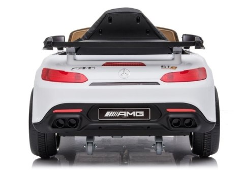 Auto na akumulator Mercedes AMG GT R Biały Auto na akumulator Mercedes AMG GT R Biały
