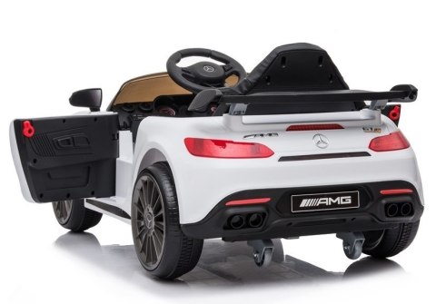 Auto na akumulator Mercedes AMG GT R Biały Auto na akumulator Mercedes AMG GT R Biały
