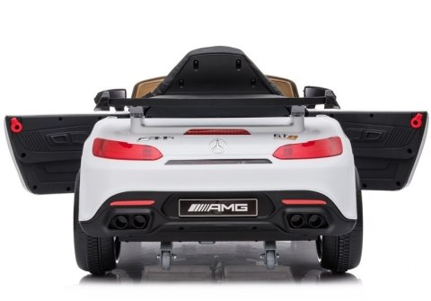 Auto na akumulator Mercedes AMG GT R Biały Auto na akumulator Mercedes AMG GT R Biały