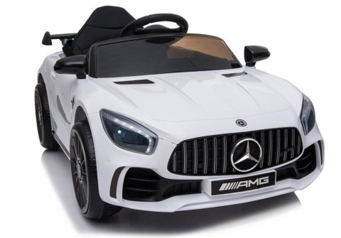 Auto na akumulator Mercedes AMG GT R Biały Auto na akumulator Mercedes AMG GT R Biały