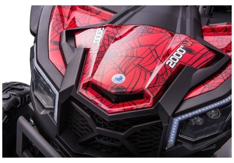 Auto na Akumulator Buggy UTV-MX Czerwony Spider Lakier MP4 Auto na Akumulator Buggy UTV-MX Czerwony Spider Lakier MP4