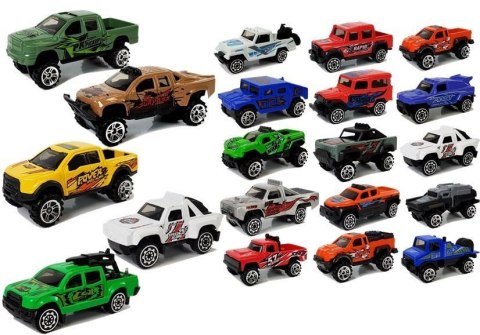 Zestaw Auta Terenowe Jeep Resoraki Różne Kolory 20 Sztuk Zestaw Auta Terenowe Jeep Resoraki Różne Kolory 20 Sztuk