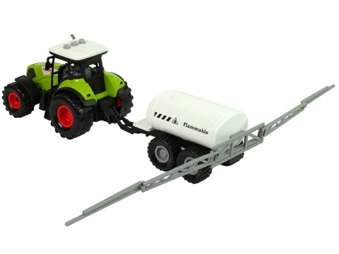 Zestaw Trzech Traktorów Naczepy Opryskiwacz Farma Ciągnik Zestaw Trzech Traktorów Naczepy Opryskiwacz Farma Ciągnik