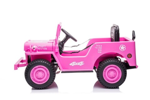 Auto Na Akumulator JH-103 Różowe 4x4 Auto Na Akumulator JH-103 Różowe 4x4