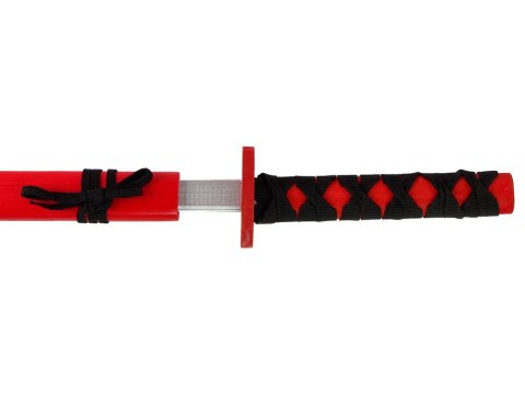 Drewniany Miecz Czerwony Rekwizyt Dla Rycerza 73 cm Drewniany Miecz Czerwony Rekwizyt Dla Rycerza 73 cm