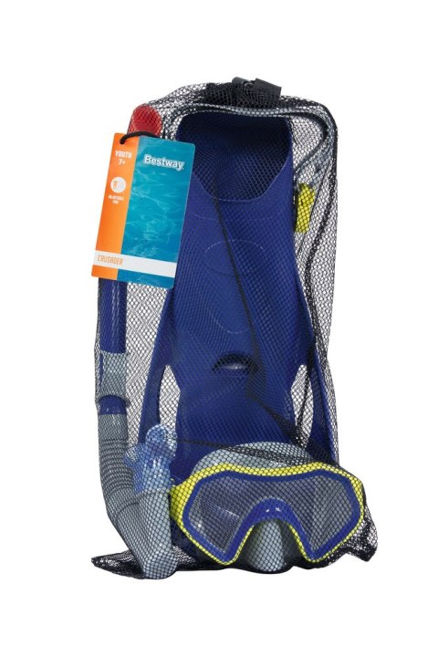 Dziecięcy Zestaw Do Nurkowania Niebieski Maska, Płetwy, Rurka Bestway 25046