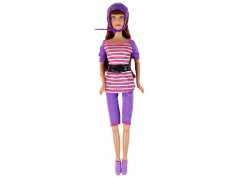 Zestaw Lalek Lucy Purpurowy Hulajnoga Deskorolka Kaski Zestaw Lalek Lucy Purpurowy Hulajnoga Deskorolka Kaski