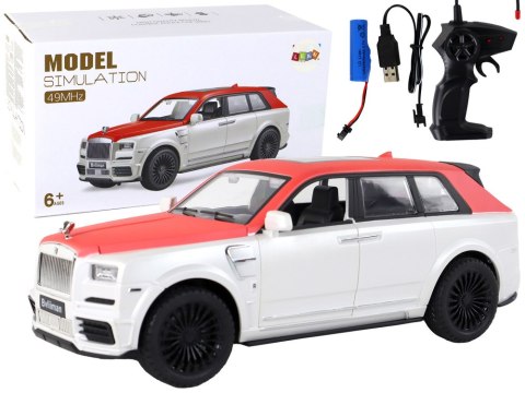 Auto R/C 1:20 Biało-Czerwone Samochód Pilot Auto R/C 1:20 Biało-Czerwone Samochód Pilot