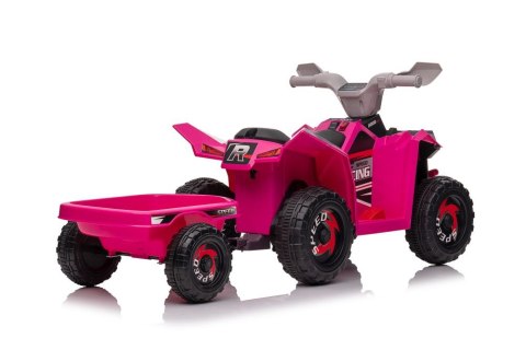 Quad Na Akumulator XMX630T Różowy Z Przyczepą Quad Na Akumulator XMX630T Różowy Z Przyczepą