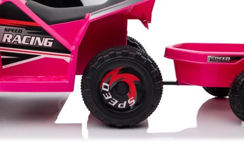 Quad Na Akumulator XMX630T Różowy Z Przyczepą Quad Na Akumulator XMX630T Różowy Z Przyczepą