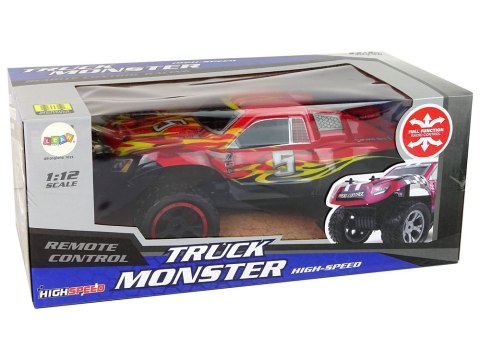 Samochód Terenowy Zdalnie Sterowany R/C 1:12 20 km/h Czerwony Samochód Terenowy Zdalnie Sterowany R/C 1:12 20 km/h Czerwony