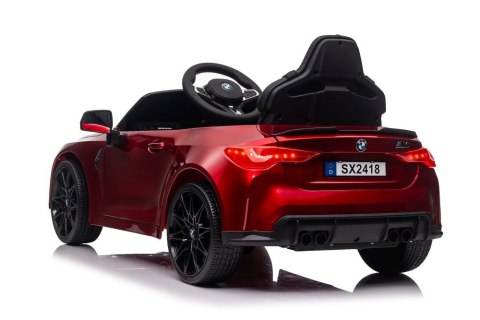 Auto Na Akumulator BMW M4 Czerwone Lakierowane Auto Na Akumulator BMW M4 Czerwone Lakierowane