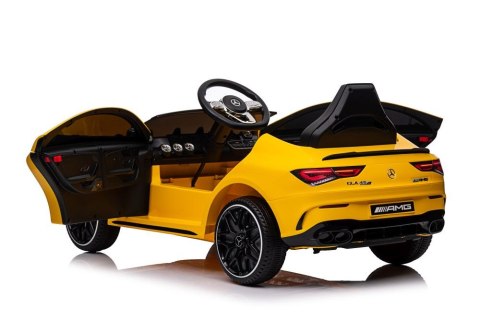 Auto Na Akumulator Mercedes CLA 45s AMG Żółty 4x4 Auto Na Akumulator Mercedes CLA 45s AMG Żółty 4x4