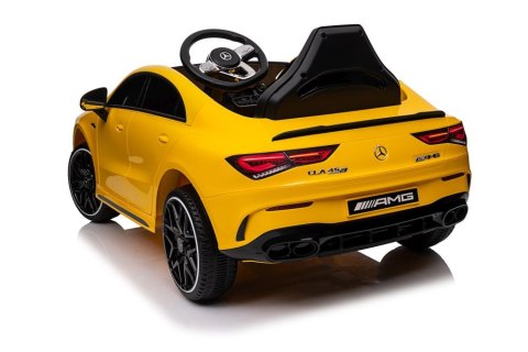 Auto Na Akumulator Mercedes CLA 45s AMG Żółty 4x4 Auto Na Akumulator Mercedes CLA 45s AMG Żółty 4x4