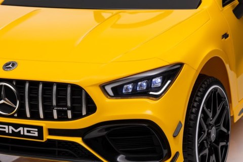 Auto Na Akumulator Mercedes CLA 45s AMG Żółty 4x4 Auto Na Akumulator Mercedes CLA 45s AMG Żółty 4x4