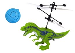 Latający Dinozaur Helikopter Sterowany Ręką Czujnik Zielony