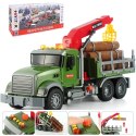 Ciężarówka Z Dźwigiem Transport Drewna Światła Dźwięki Ciężarówka Z Dźwigiem Transport Drewna Światła Dźwięki