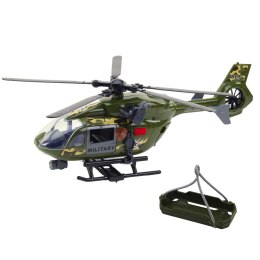 Helikopter Wojskowy Militarny Hak Nosze Światła Dźwięki 1:12