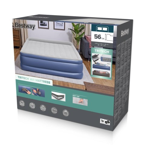 Materac Dmuchany 203 x 193 x 56 cm Bestway 67692
