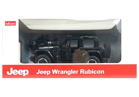 Auto R/C Jeep Wrangler Rubicon 1:14 Rastar Czarny Auto R/C Jeep Wrangler Rubicon 1:14 Rastar Czarny