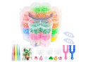 Zestaw Gumek Do Tworzenia Bransoletek DIY 4500 El Zestaw Gumek Do Tworzenia Bransoletek DIY 4500 El