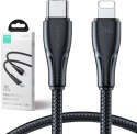 Kabel USB-C / Lightning Joyroom S-CL020A11 120cm 20W w oplocie czarny Kabel USB-C / Lightning Joyroom S-CL020A11 120cm 20W w oplocie czarny