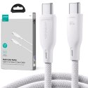 Kabel USB-C / USB-C Joyroom SA34-CC3 100cm 60W 5A PD w oplocie biały Kabel USB-C / USB-C Joyroom SA34-CC3 100cm 60W 5A PD w oplocie biały