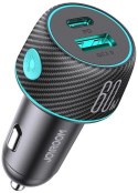 Ładowarka samochodowa Joyroom JR-CCN01 60W 3.0A PD 3.0 QC 3.0 1x USB-A 1x USB-C Ładowarka samochodowa Joyroom JR-CCN01 60W 3.0A PD 3.0 QC 3.0 1x USB-A 1x USB-C