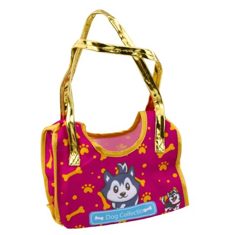 Piesek Husky W Torebce Pluszowy Maskotka Przytulanka Biało Szary Piesek Husky W Torebce Pluszowy Maskotka Przytulanka Biało Szary