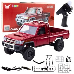 Samochód Terenowy MN82 Zdalnie Sterowany RC Napęd 4x4 Czerwony 1:12