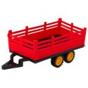 Traktor Farmerski Z Przyczepą Zdalnie Sterowany RC Czerwony Traktor Farmerski Z Przyczepą Zdalnie Sterowany RC Czerwony