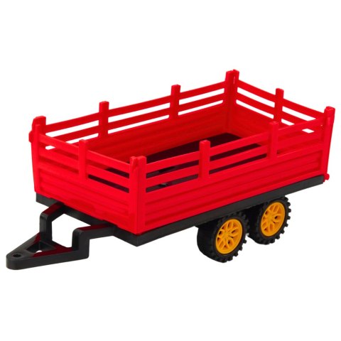 Traktor Farmerski Z Przyczepą Zdalnie Sterowany RC Czerwony Traktor Farmerski Z Przyczepą Zdalnie Sterowany RC Czerwony