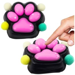 Gniotek Kocia Łapka Antystresowa Sensoryczna Squishy Czarno-Różowa